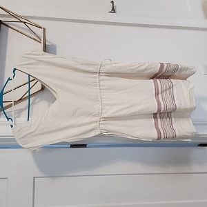 Womans cream colored dress